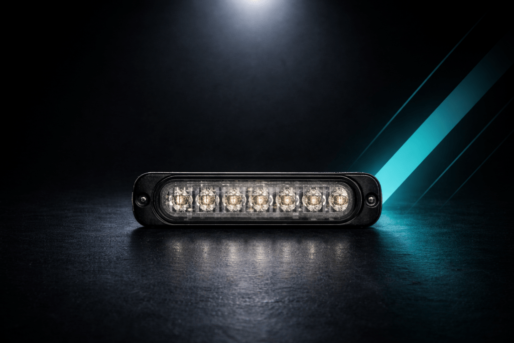 PERIMETRAL LED FILA SIMPLE ULTRA DELGADO, PARA AUTO, CAMONETA O CAMION DE EMERGENCIA, ALTO PODER, POLICIA, SERENAZGO